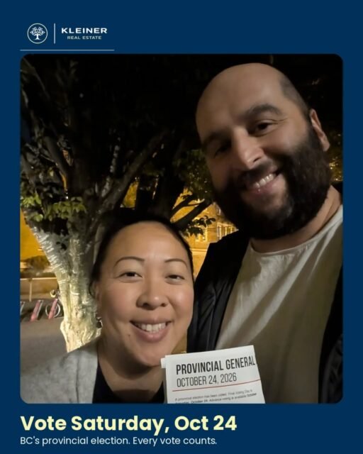 We just voted and you should too!!Last election, 4 in 10 registered BC voters stayed home.
That's about 1.44 million people.Surrey-Guildford was decided by 22 votes. Kelowna Centre by 40. Here in Vancouver, Langara came down to 419. Your vote isn't a drop in the bucket. Sometimes it's the margin.Final Voting Day is this Saturday, October 24. Polls are open 8 am to 8 pm. Bring ID, and find your voting place at wheretovote.elections.bc.ca.Tag a friend who needs the nudge. Let's get everyone out. 🗳️#BCElection2026 #VoteBC #Vancouver #EveryVoteCounts #KleinerRealEstate